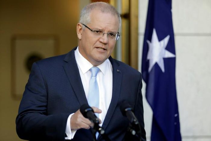 Australia's Prime Minister Scott Morrison used an incident when an egg was thrown at him to attack his political detractors saying "We will stand up to thuggery"