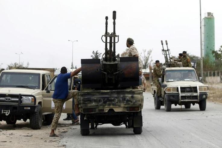Fighters loyal to Libya's internationally-recognised Government of National Accord wait near the frontline on May 21, 2019 during clashes against forces loyal to strongman Khalifa Haftar, who said the conditions for halting hostilities "were not met"
