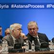Russia's Syria negotiator Aleksandr Lavrentyev (R, pictured December 2017) said the talks over the constitutional committee were "complex" but "moving forward"