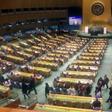 Diplomats leave the United Nations General Assembly in protest as Venezuelan Foreign Minister Jorge Arreaza starts speaking about multilateralism