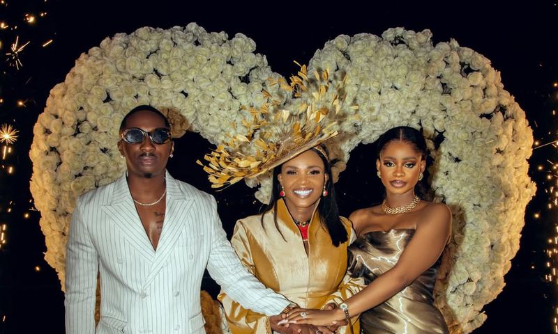 Iyabo Ojo, Priscilla and Juma Jux [Instagram/Iyaboojoofpris]