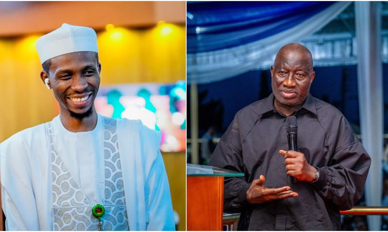 L-R: Hon Bello El-Rufai and ex-President Goodluck Jonathan. [Facebook/X, formerly Twitter]
