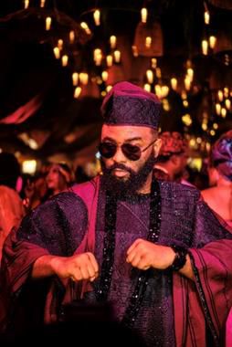 VJ Adams during the Onga Moment at the AMVCA Cultural Day