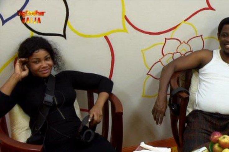 Tacha and Seyi have been moved to the 'Secret Room' as the remaining 14 housemates believe they have been evicted. [Twitter/Big Bro Naija]