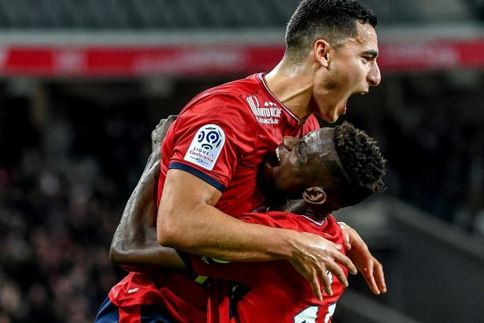 Netherlands international Anwar El Ghazi (left) has joined Premier League club Aston Villa on a permanent deal from Lille