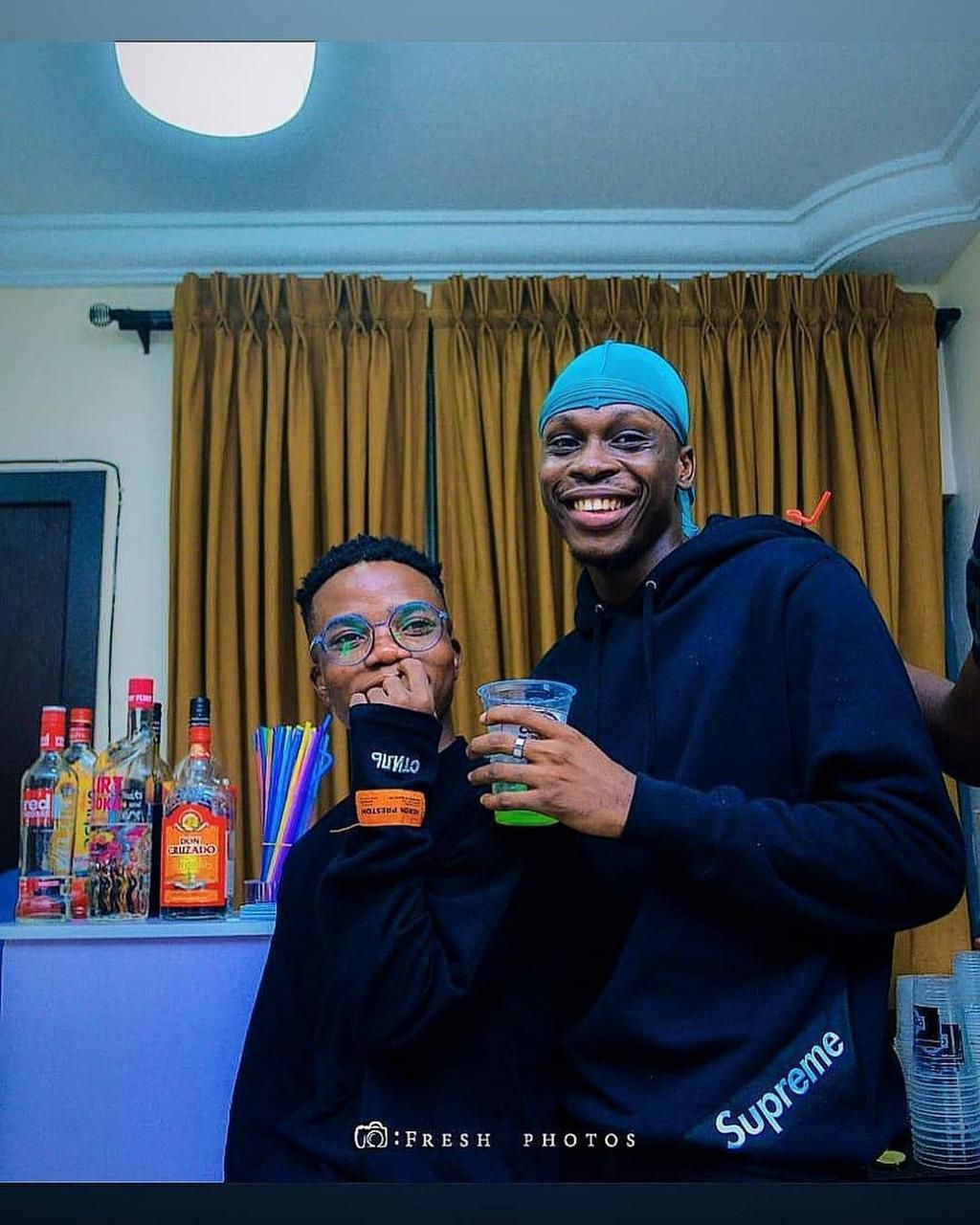 Lyta and Fireboy DML during the singer's days with YBNL. [Instagram/official Lyta]