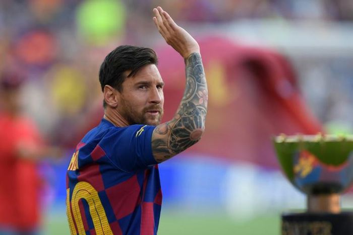 Barcelona's Argentinian forward Lionel Messi is out of action with a calf injury 10 days before the start of the new season