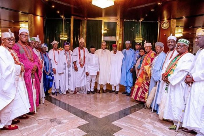Buhari-and-South-west-obas (Punch)
