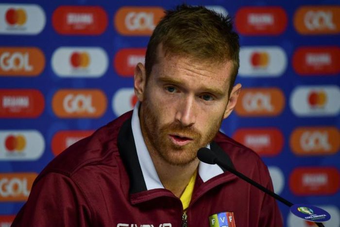 Venezuela's Fernando Aristeguieta wants to bring some joy to his impoverished countryman by qualifying for the Copa America quarter-finals