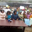 Women protesting in Imo state over alleged assault of Okorocha's daughter.  (Vanguard)