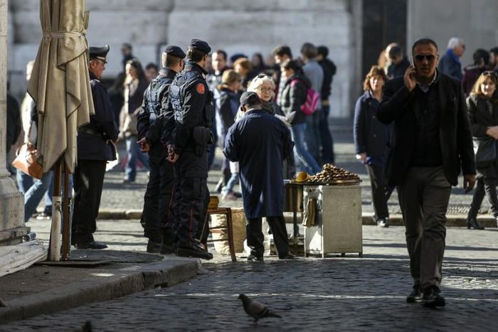 Italian carabinieri tracked down the suspects using footage from surveillance cameras