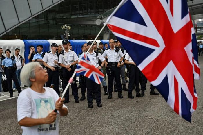 Alexandra Wong says she chooses to wave the Union Flag to express her dissatisfaction with the two decades of Beijing's rule over Hong Kong