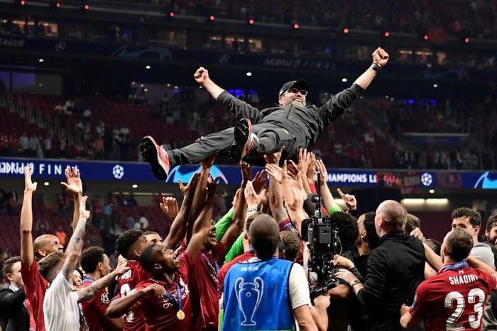 Jurgen Klopp has broken his cup final hex after winning the Champions League