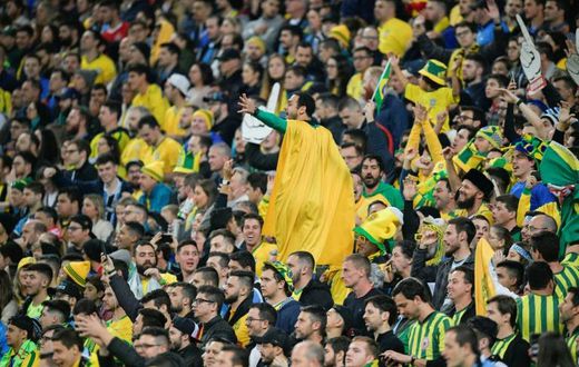 Brazil were punished after some fans (pictured June 27, 2019) were heard chanting the Portuguese word "bicha" -- slang for queer in Brazil -- at Bolivia's goalkeeper Carlos Lampe
