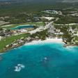 Aerial view of Punta Cana, in the east of the Dominican Republic
