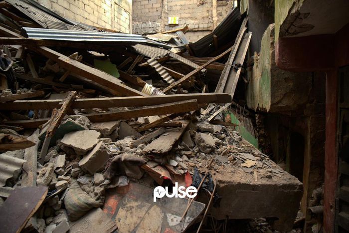 The Lagos Island building that collapsed while it was being demolished