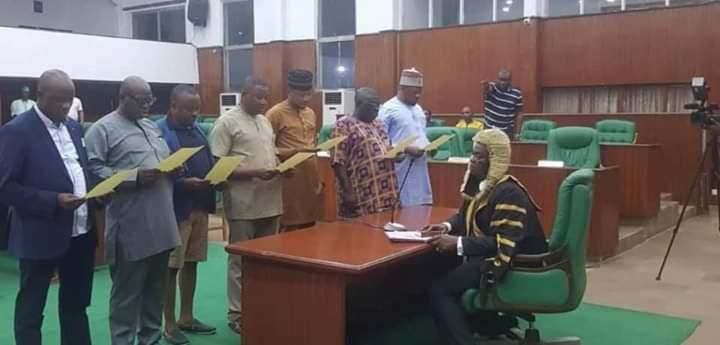 Inauguration of nine members of the Edo State House of Assembly