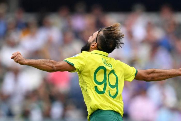 Tahir is well-known for his emotional celebrations