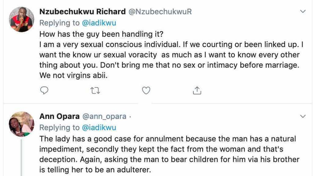 Sex before marriage debate reignited as newly wedded couple allegedly divorce because hubby has no penis