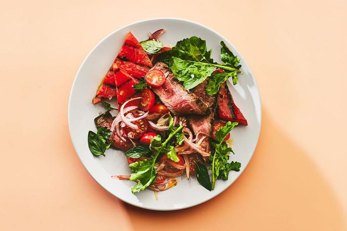 Steak Salad Recipe With Grilled Watermelon
