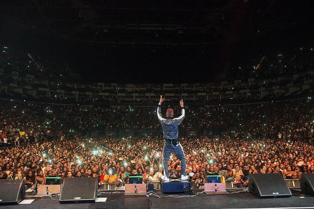Wizkid at one of his sold out concerts [Instagram/WizkidAyo]