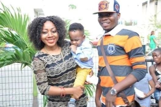 Olamide with girlfriend, Ade and son, Maximiliano