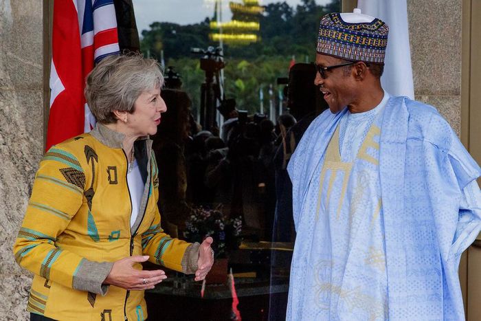 UK Prime Minister Theresa May visits President Buhari in Abuja