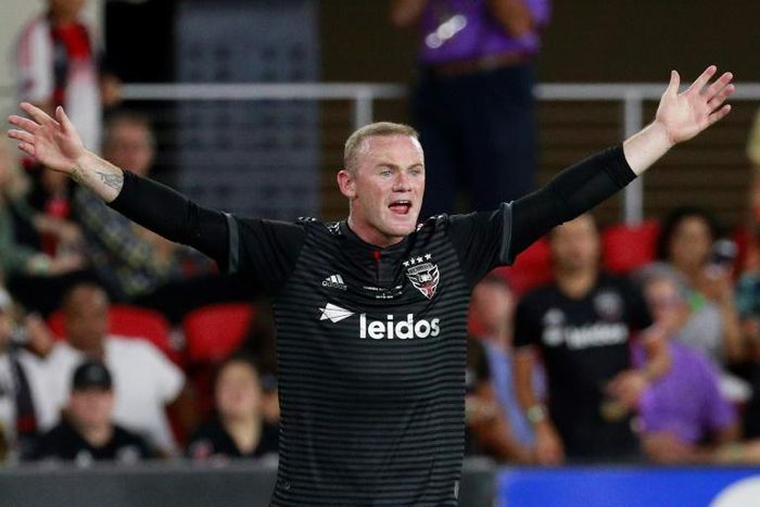 Wayne Rooney scores a breathtaking goal from inside his own half for the DC United