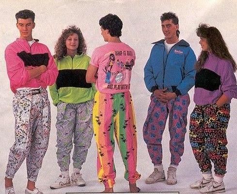 Colour-obsessed 80's fashion. (Find Fashion)