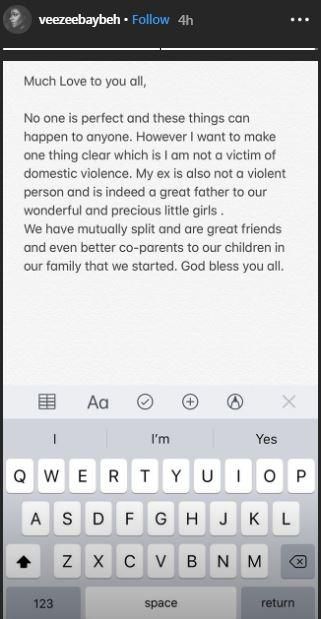 Venita Akpofure has announced that she has split from her partner who got her engaged four years ago [Instagram/VenitaAkpofure]