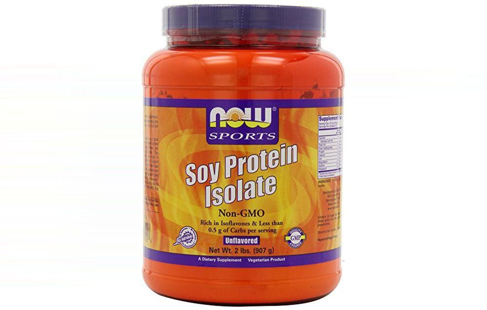 Best Soy: NOW Sports Soy Protein Isolate, Natural Chocolate