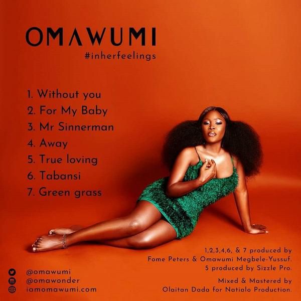Track List for 'In Her Feelings,' Omawumi's fourth studio album. (Hernanez Music)