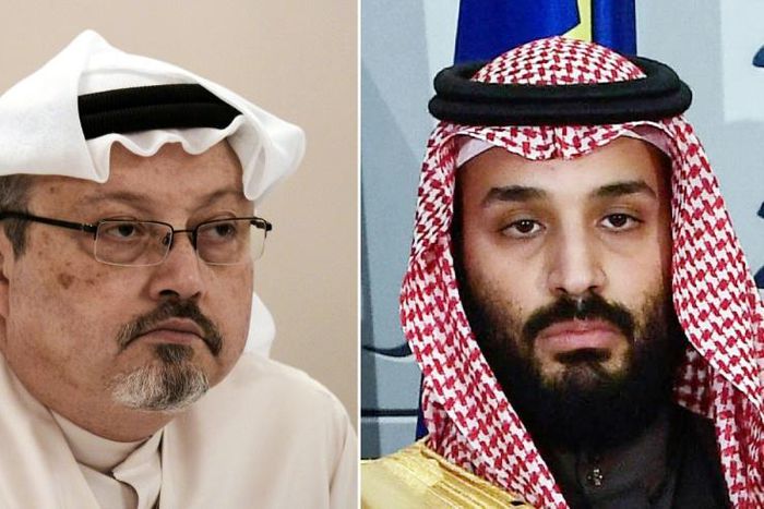 A UN expert's report about the murder of Saudi journalist Jamal Khashoggi (L) says there is "credible evidence" linking the Saudi Crown Prince Mohammed bin Salman (R) to the killing and cover-up.