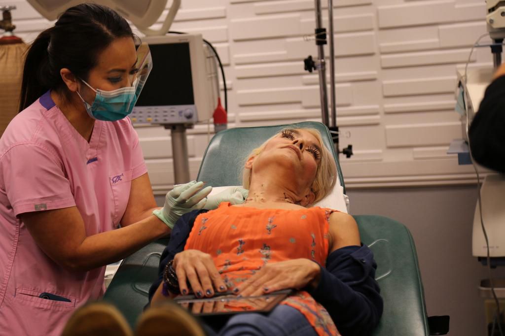 Juliet has steatocystomas all over her neck.