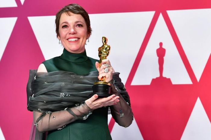 Olivia Colman was awarded the CBE by the queen to mark her 93rd birthday