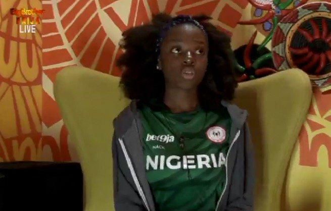 Diane during her diary session [Twitter/BigBroNaija]