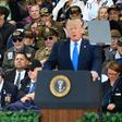 Donald Trump joined other world leaders in northern France where thousands of well-wishers gathered to pay tribute to the ever-dwindling number of veterans of the famed landings which shaped the outcome of World War II.