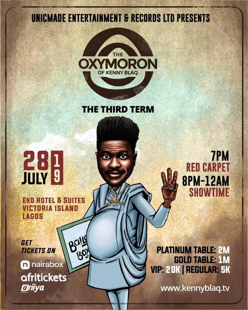 The Oxymoron of Kenny Blaq 3rd edition this July