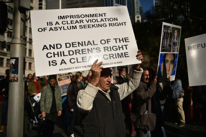 Australia's tough refugee policies prompt regular protests at home