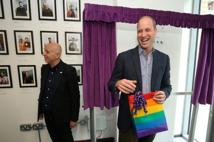 Prince William's comments came during a visit to a charity dedicated to helping young people made homeless due to their sexual orientation