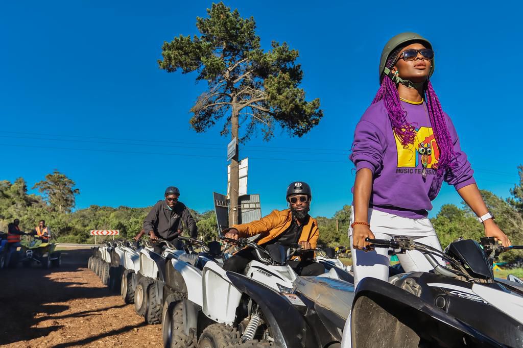 Group Quad biking at the tsitsikanmi bay