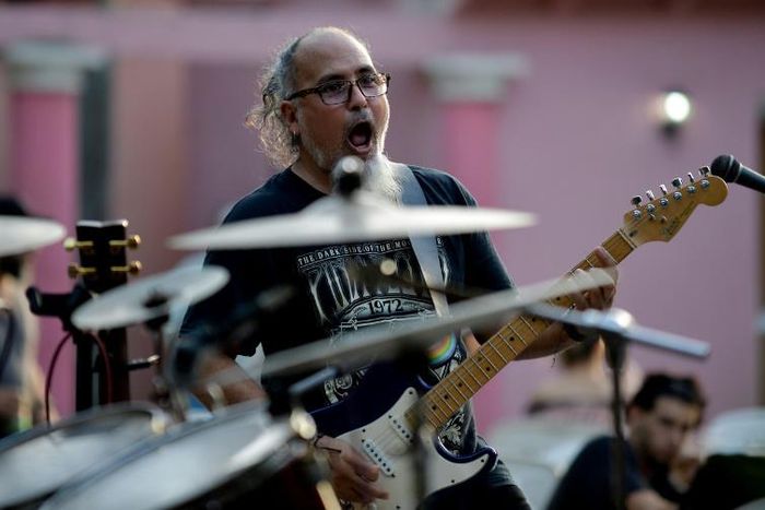 Cuban rock band Vieja Escuela (Old School) is seen here performin in Havana -- a concert that was once unthinkable during the height of Fidel Castro's revolution