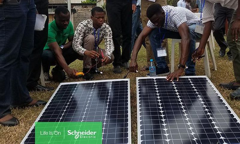 Schneider Electric GIZ ToT outdoor practical