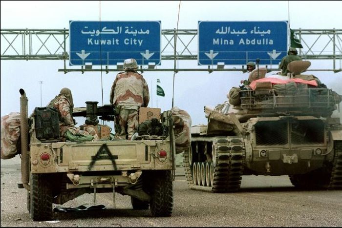 The US presence in Saudi Arabia lasted 12 years, starting with Operation Desert Storm in 1991 (pictured)