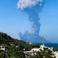 The Stromboli volcano erupted dramatically, as seen from the nearby island of Panarea