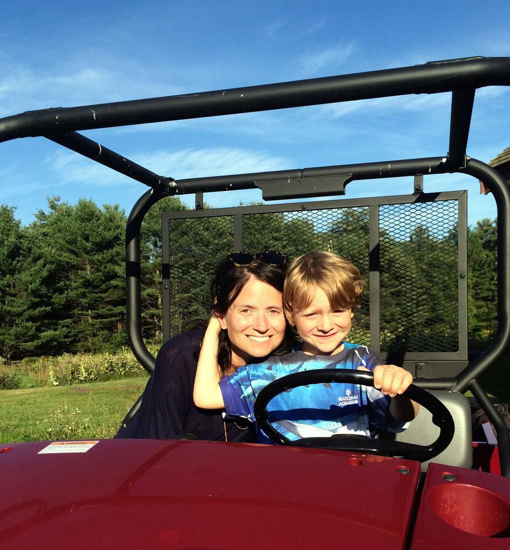 Henry with his Mom in Maine in September 2014.