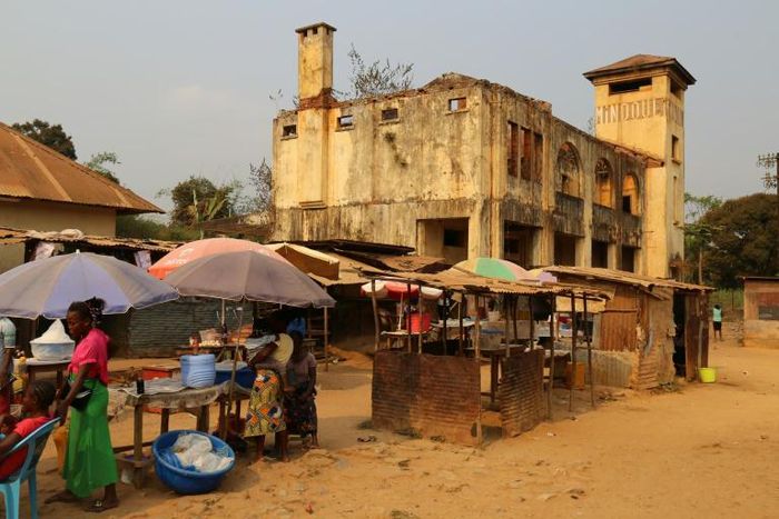 Outside Mindouli's war-battered railway station, a relic of French colonial times, a few hawkers set up stalls in the hope of snaring a little cash