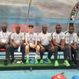L-R Gernot Rohr, Alloy Agu, Jean Luc Royer, Dr Ibrahim Gyaran, Anozie Nnaemeka, Dayo Enebi Achor (Pulse Nigeria)