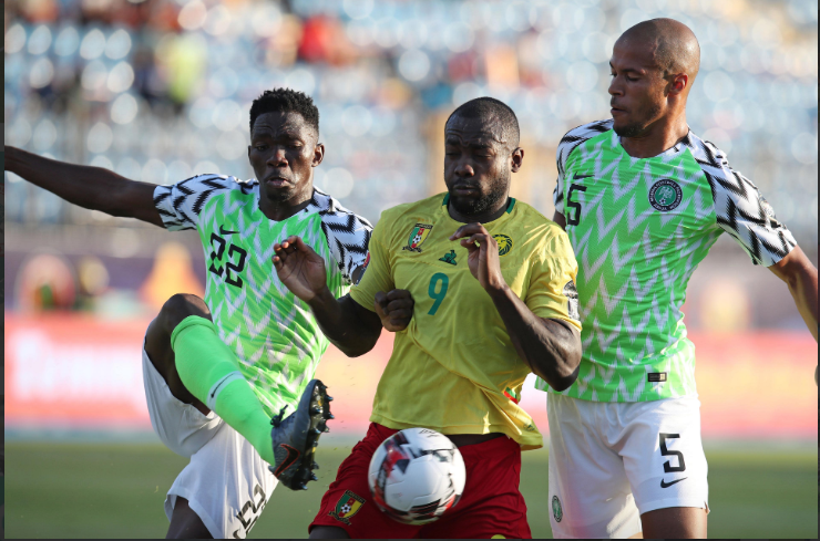 Kenneth Omeruo, Stephane Bahoken  and William Troost-Ekong (CAF)