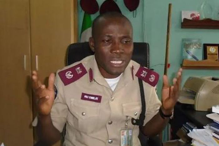 Mr Hyginus Omeje, the Lagos Sector Commander of FRSC